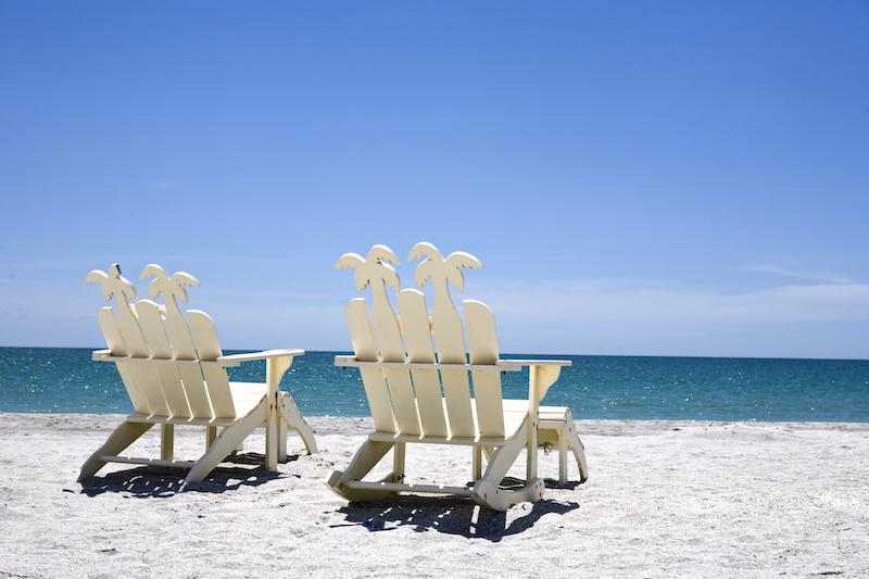 beach chairs on sanibel island